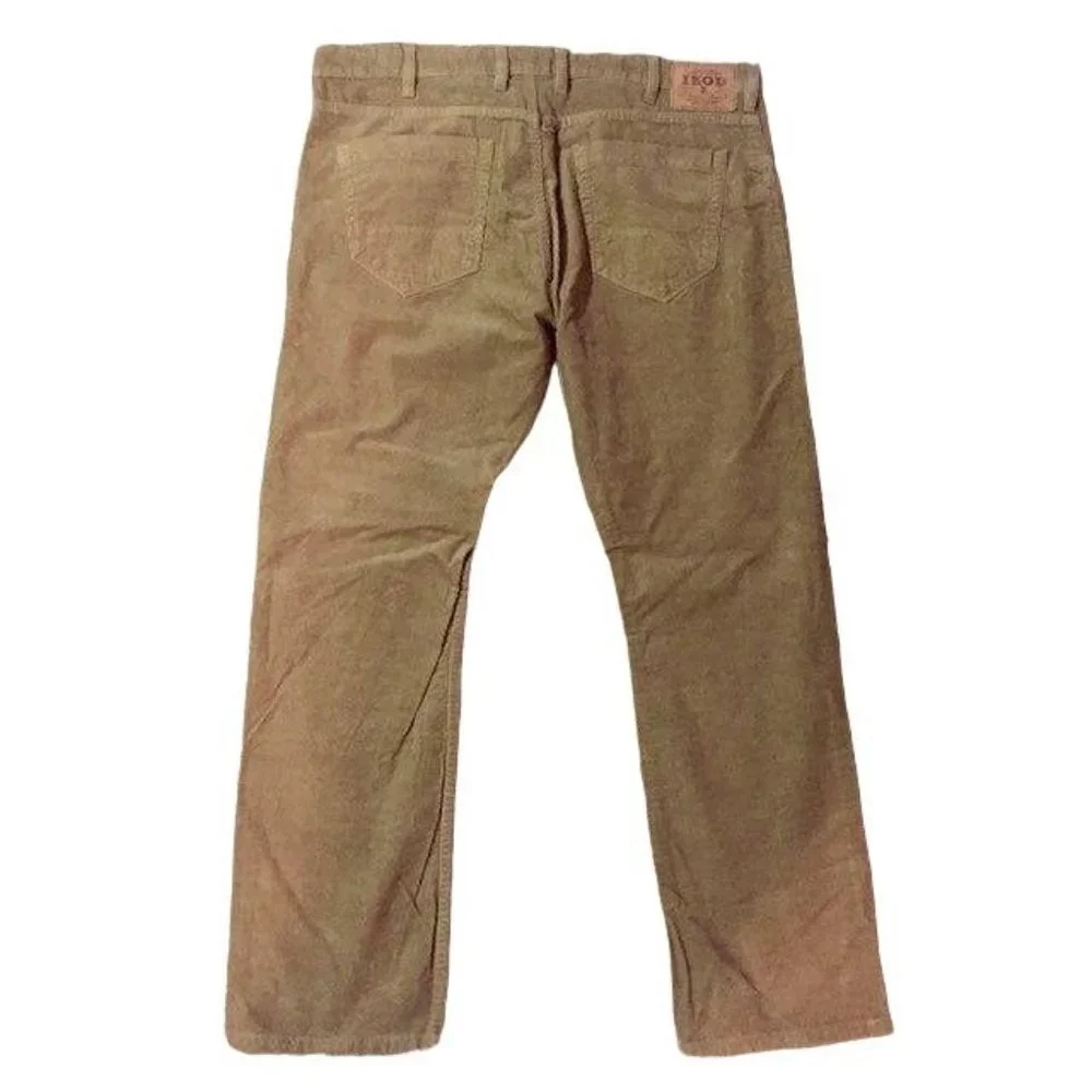 IZOD Pants Mens 38x32 Used Corduroy Casual Career Saltwater Wash Straight Cut
